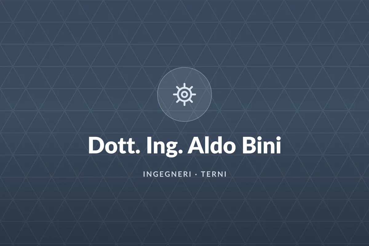 Dott. Ing. Aldo Bini