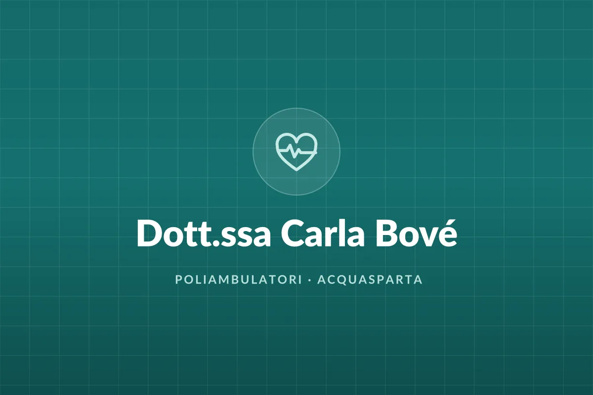 Dott.ssa Carla Bové