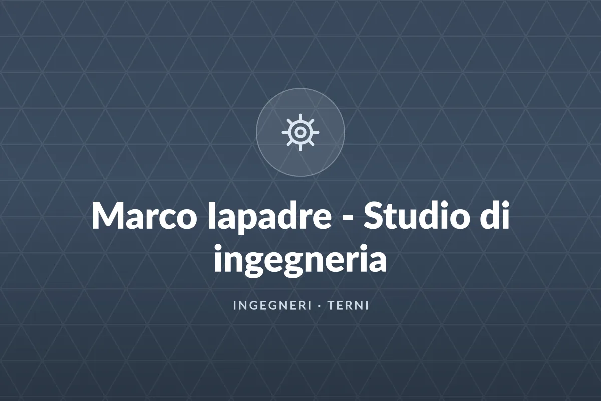 Marco Iapadre - Studio di ingegneria