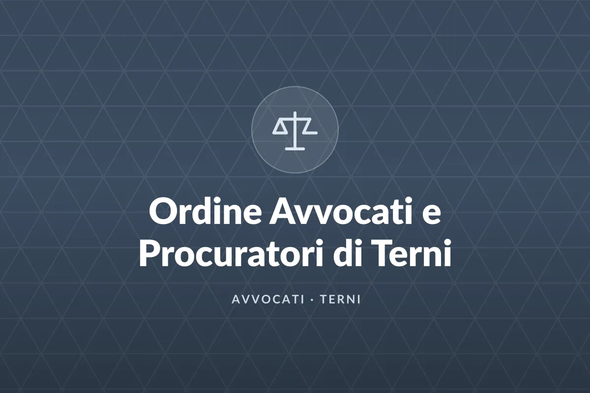 Ordine Avvocati e Procuratori di Terni