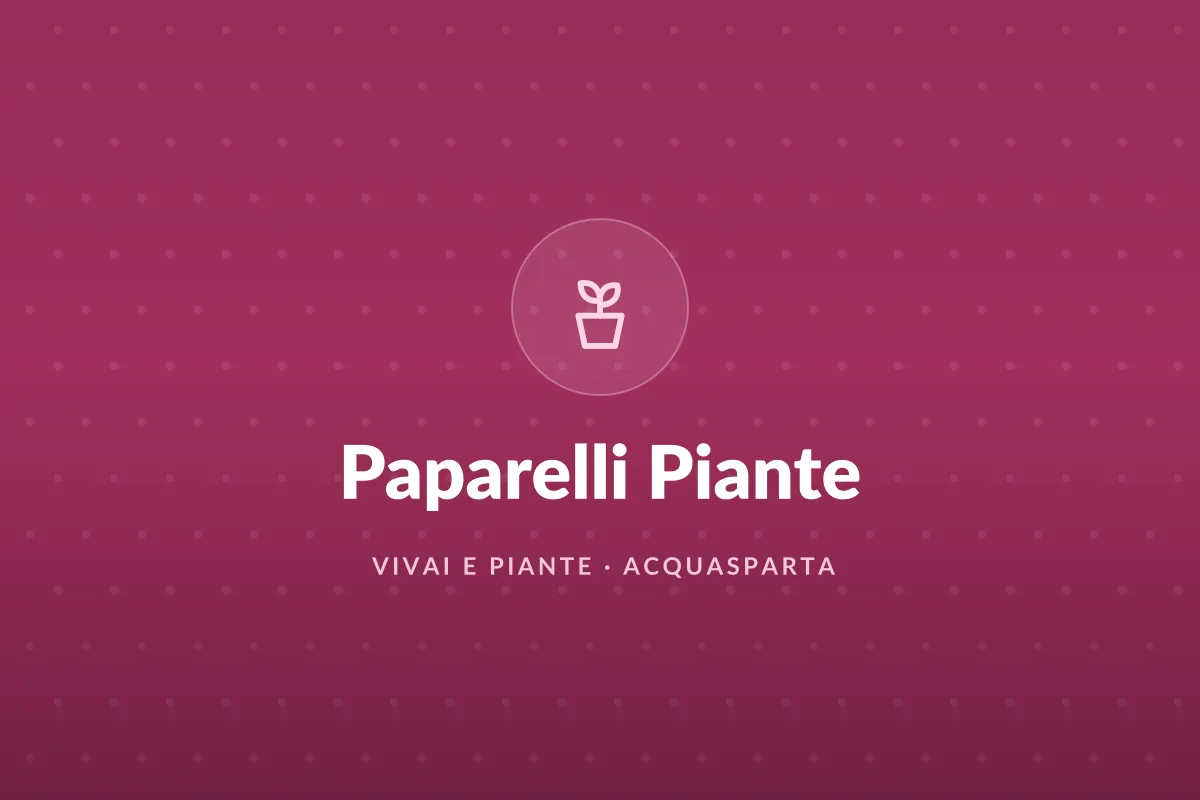 Paparelli Piante