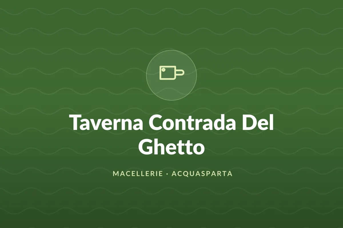 Taverna Contrada Del Ghetto