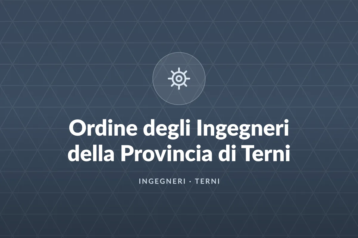 Ordine degli Ingegneri della Provincia di Terni