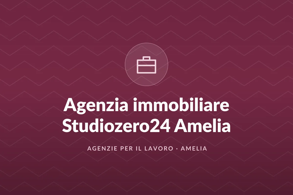 Agenzia immobiliare Studiozero24 Amelia