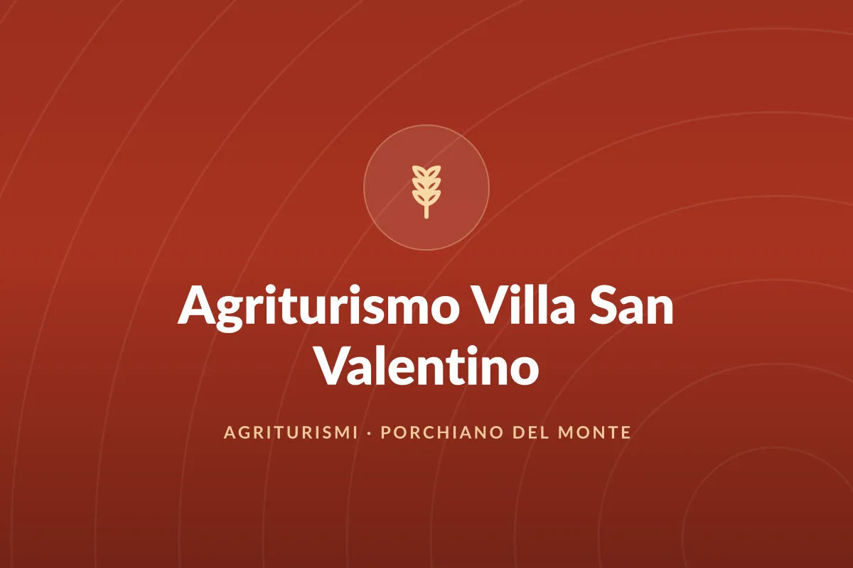 Agriturismo Villa San Valentino