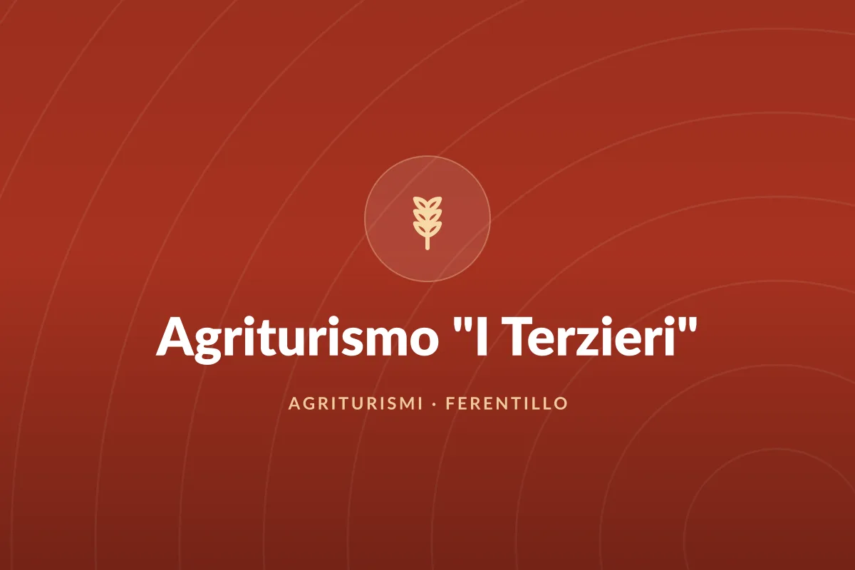 Agriturismo "I Terzieri"