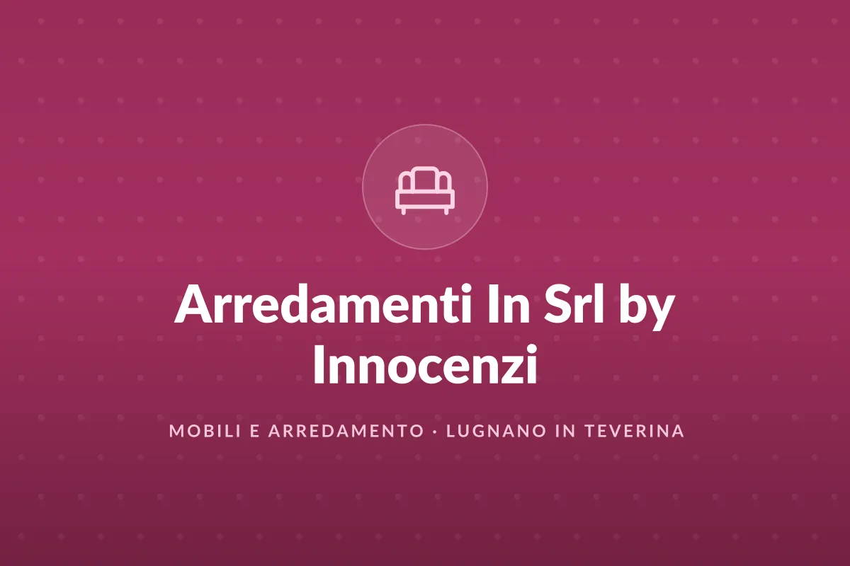 Arredamenti In Srl by Innocenzi