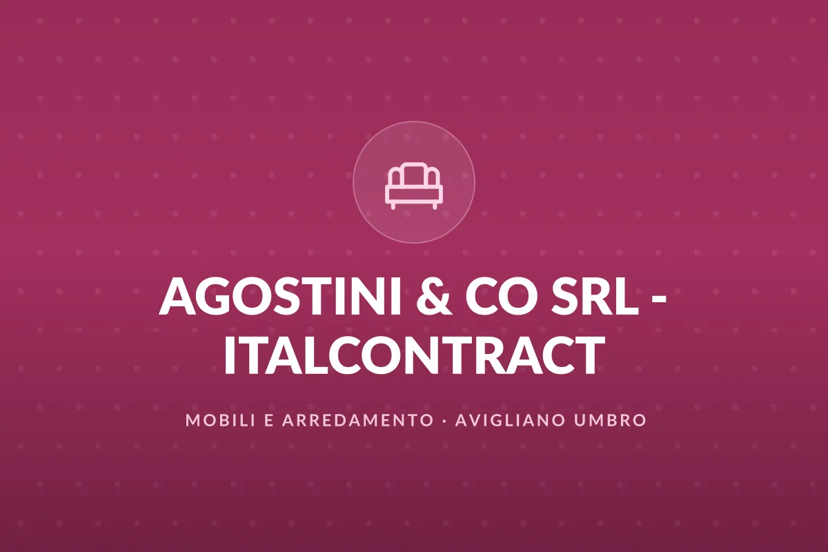 AGOSTINI & CO SRL - ITALCONTRACT