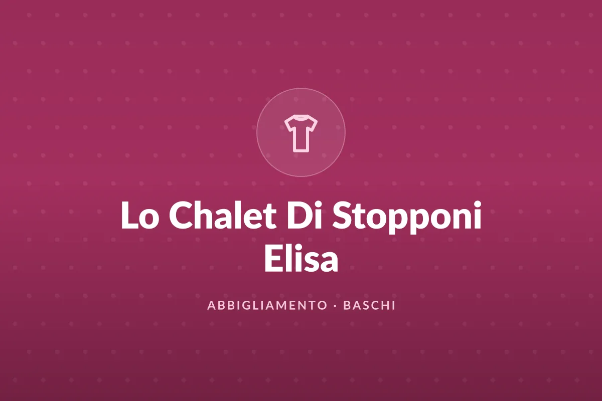Lo Chalet Di Stopponi Elisa