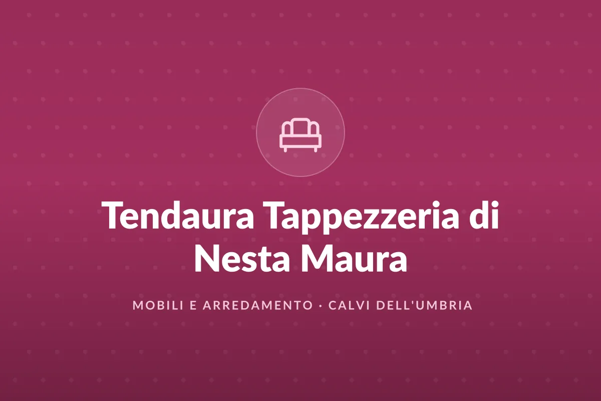 Tendaura Tappezzeria di Nesta Maura