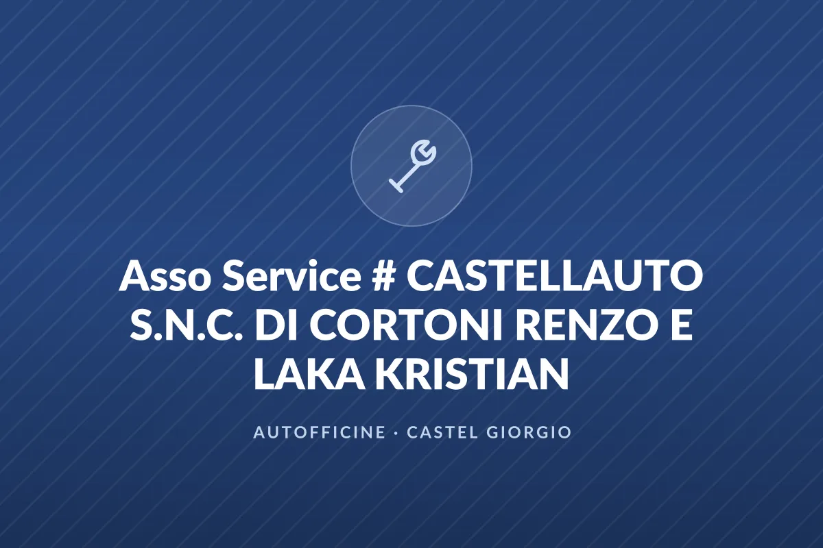 Asso Service # CASTELLAUTO S.N.C. DI CORTONI RENZO E LAKA KRISTIAN