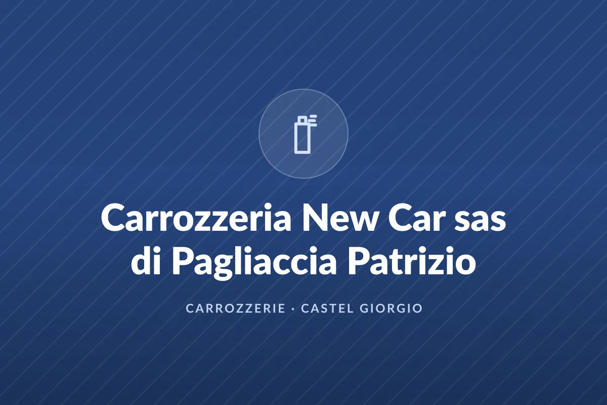 Carrozzeria New Car sas di Pagliaccia Patrizio
