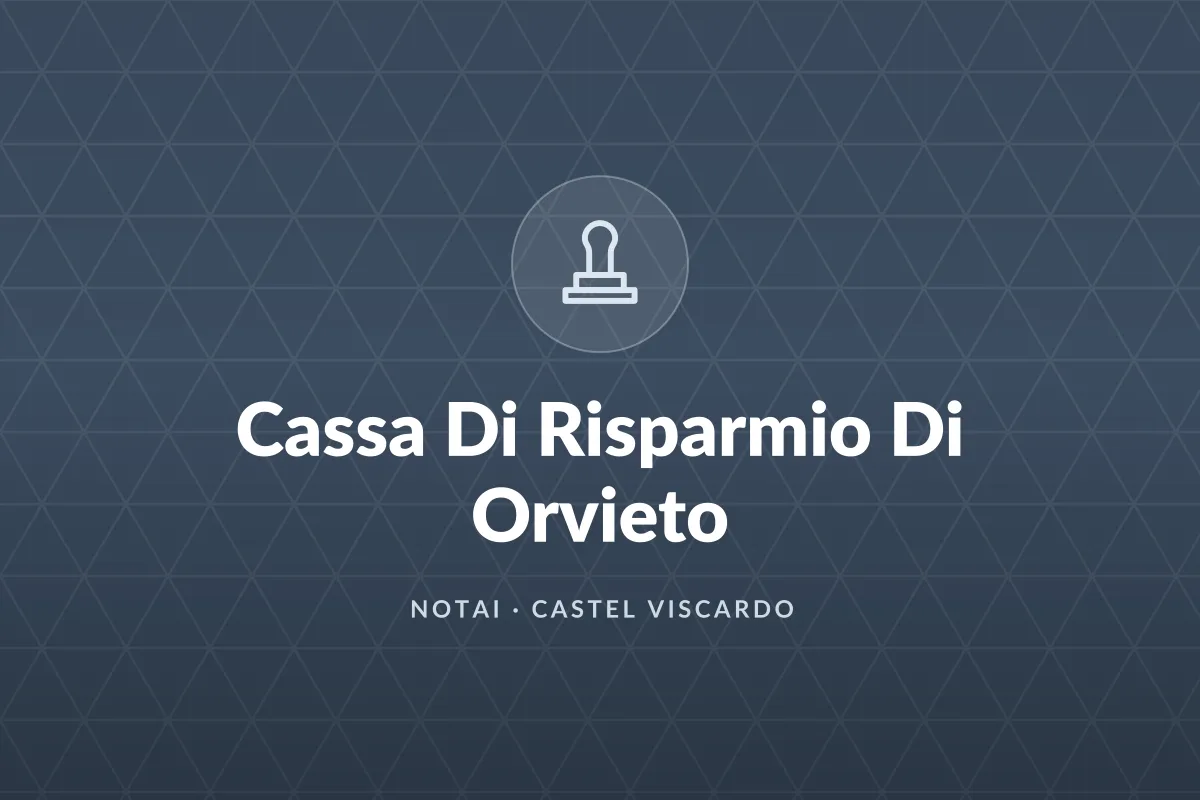 Cassa Di Risparmio Di Orvieto