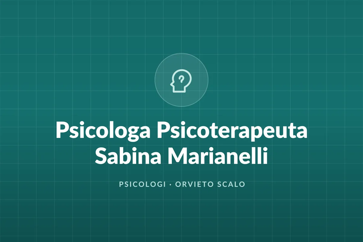 Psicologa Psicoterapeuta Sabina Marianelli