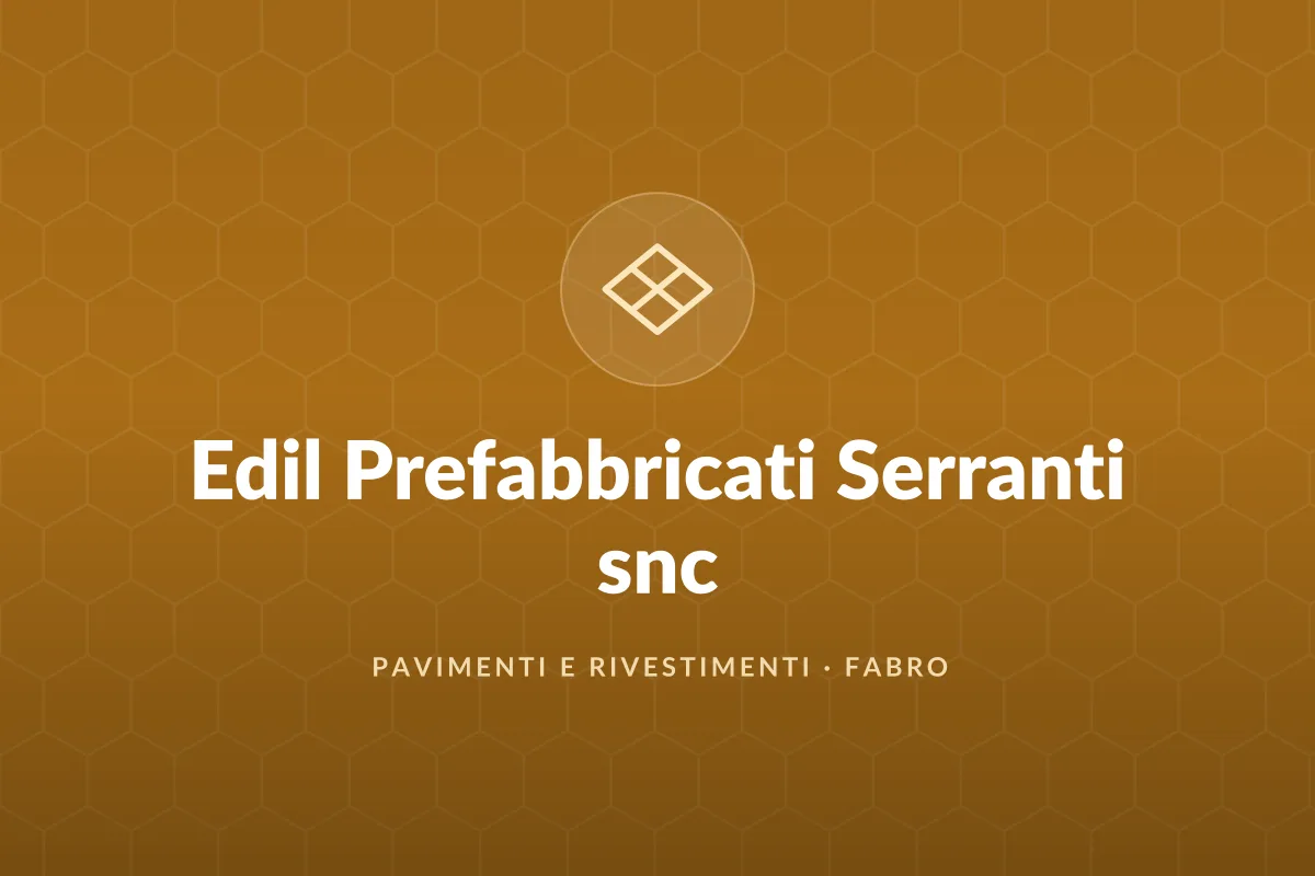Edil Prefabbricati Serranti snc
