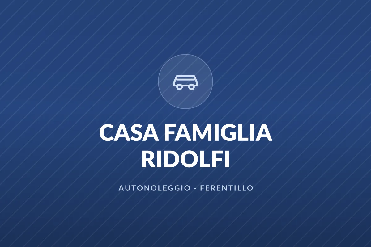 CASA FAMIGLIA RIDOLFI
