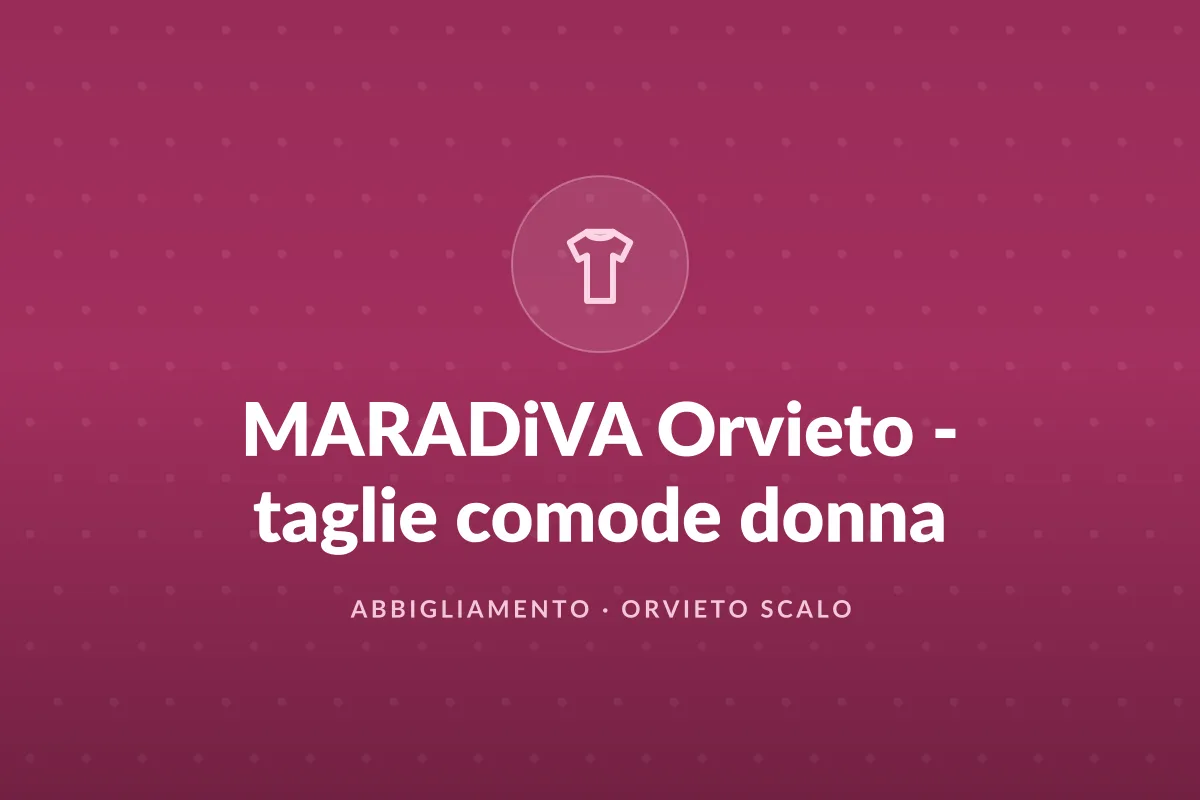 MARADiVA Orvieto - taglie comode donna