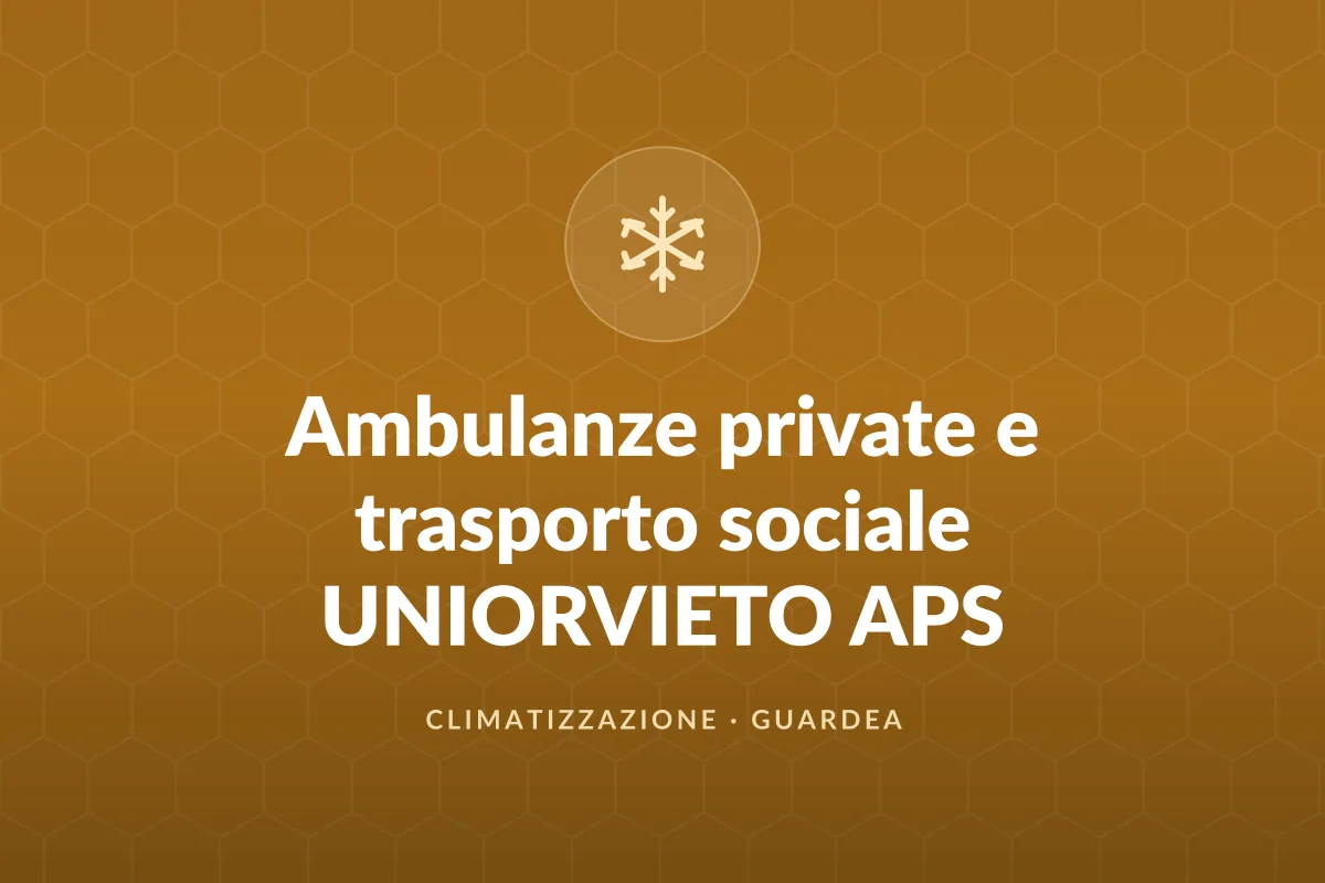 Ambulanze private e trasporto sociale UNIORVIETO APS
