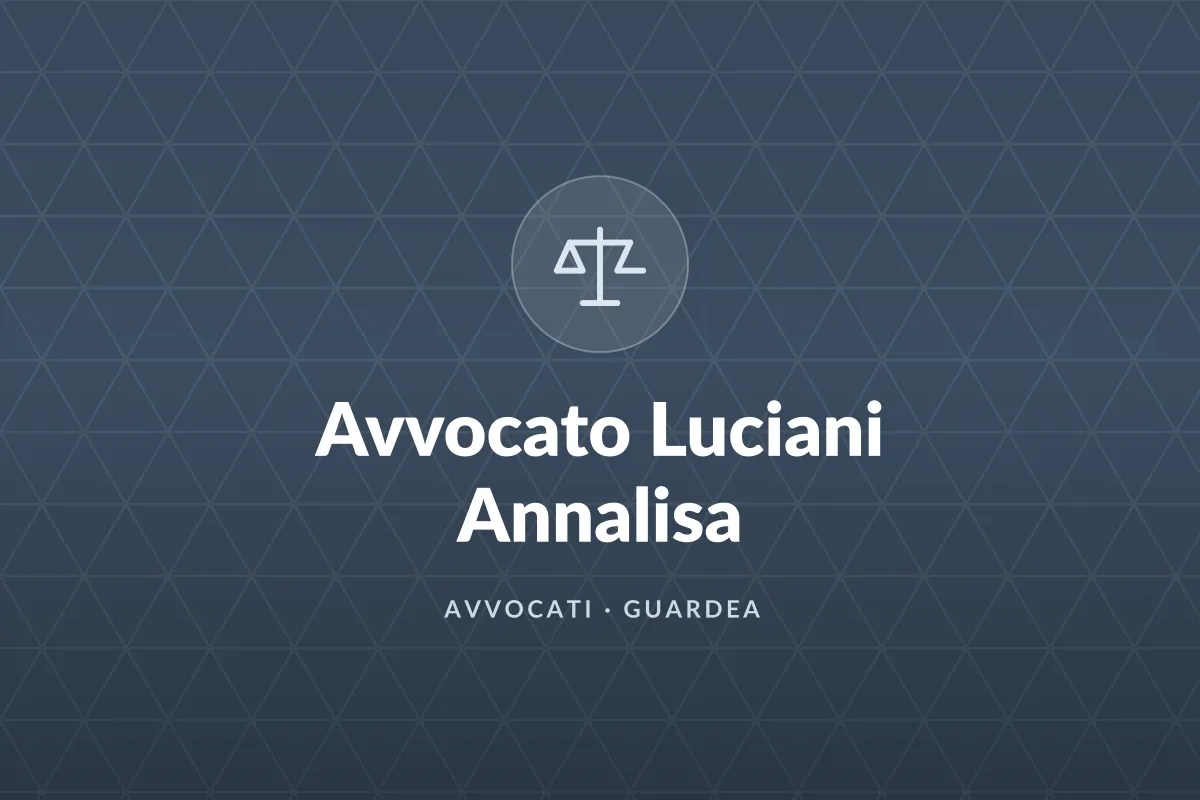 Avvocato Luciani Annalisa