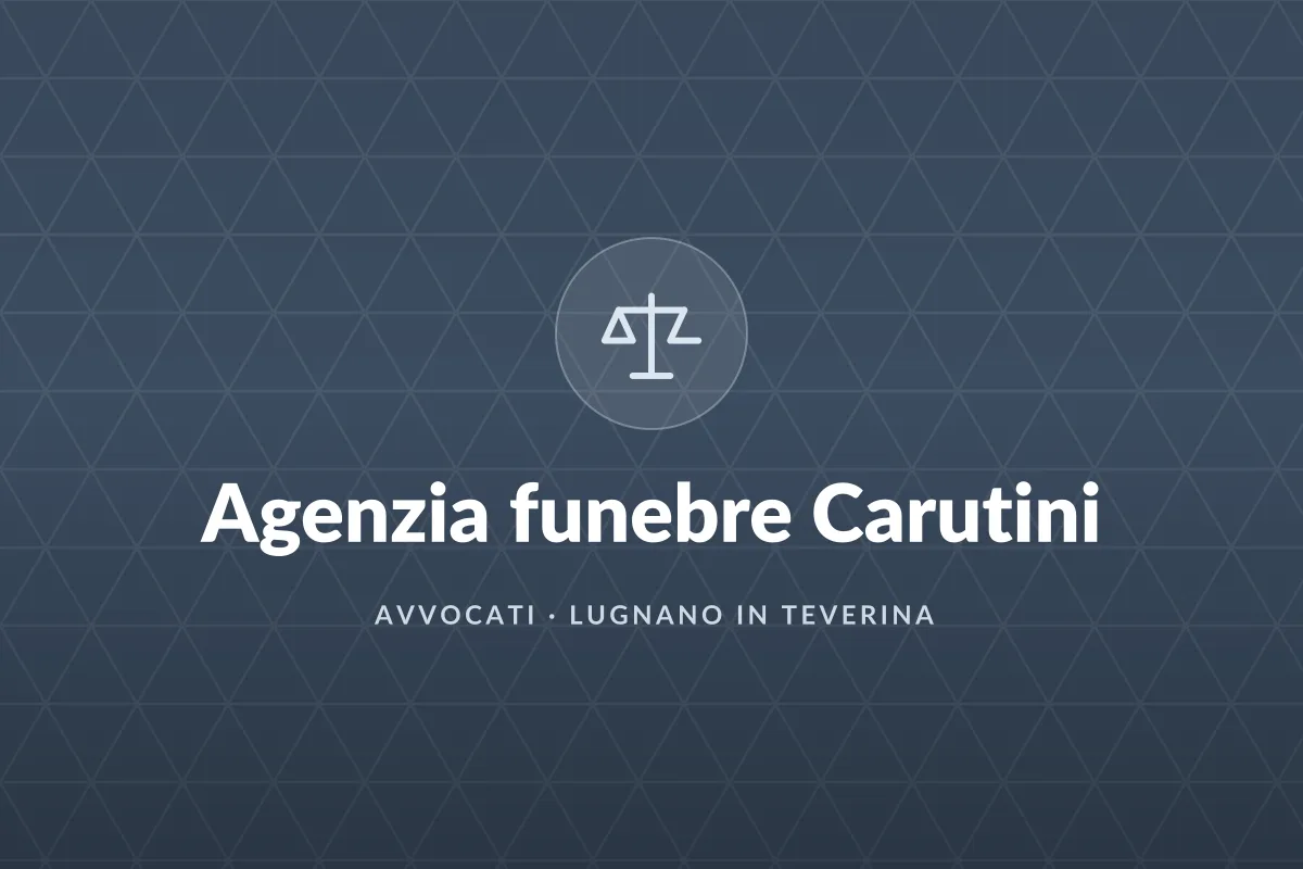 Agenzia funebre Carutini