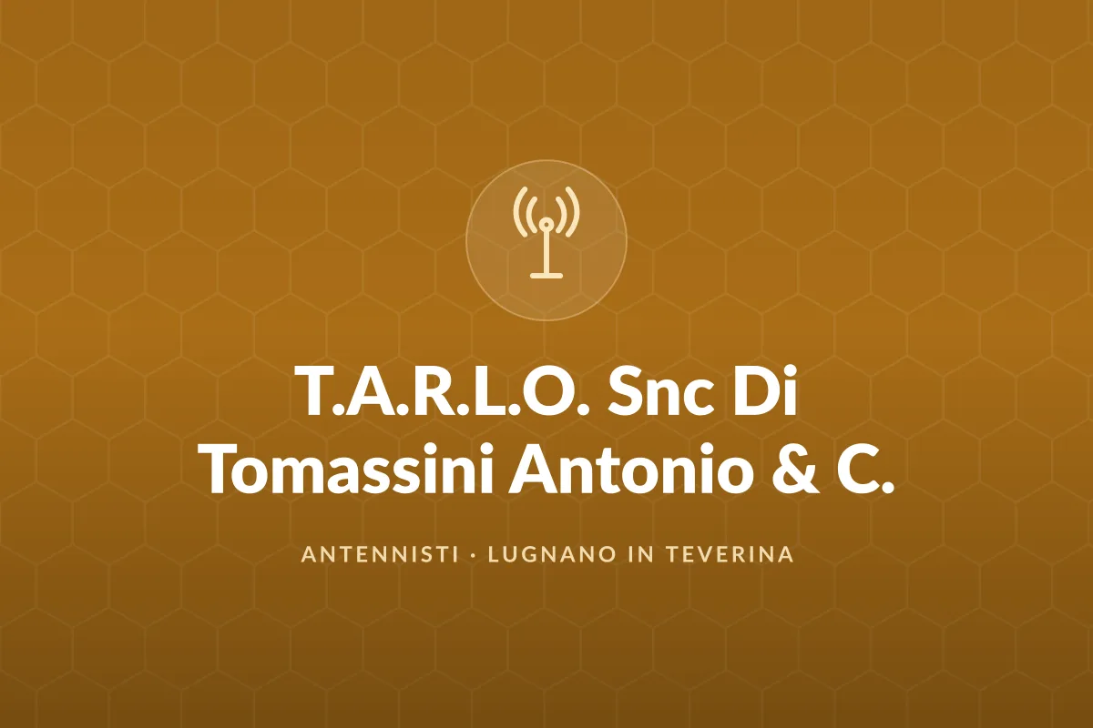 T.A.R.L.O. Snc Di Tomassini Antonio & C.