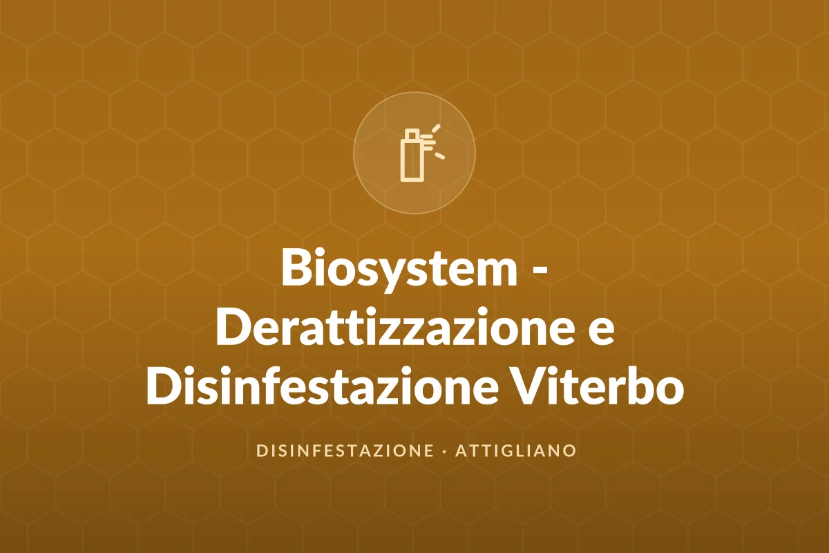 Biosystem - Derattizzazione e Disinfestazione Viterbo