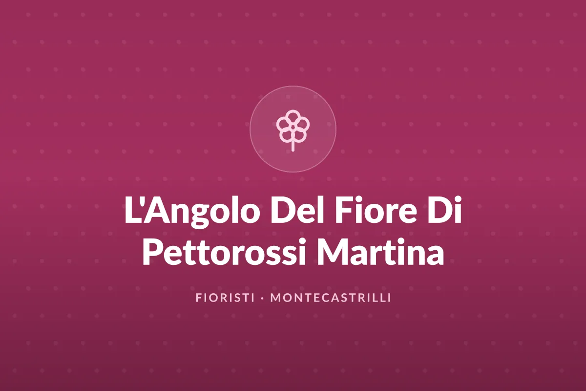 L'Angolo Del Fiore Di Pettorossi Martina