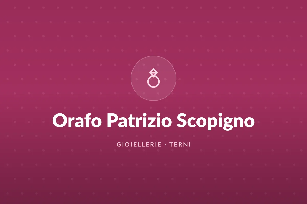 Orafo Patrizio Scopigno
