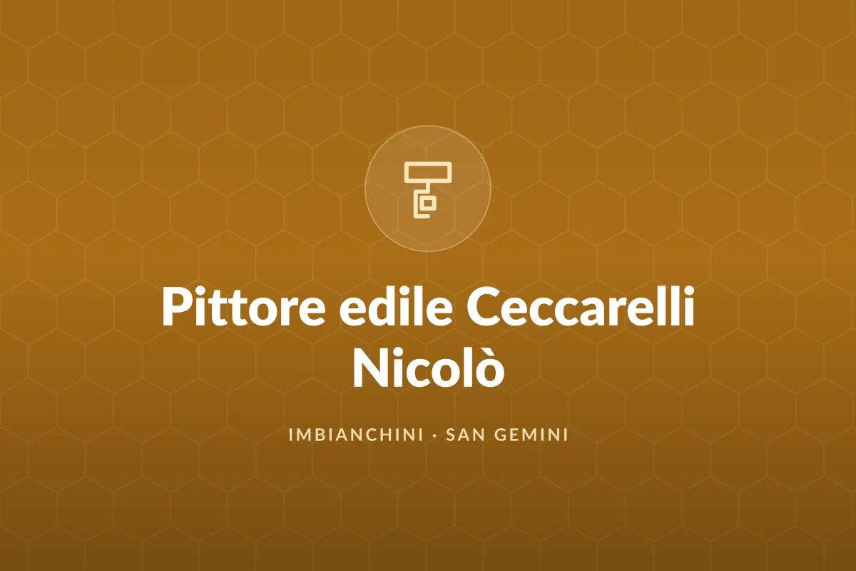 Pittore edile Ceccarelli Nicolò
