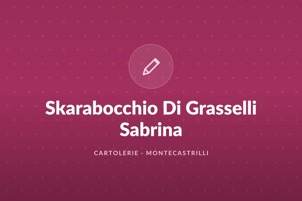 Skarabocchio Di Grasselli Sabrina