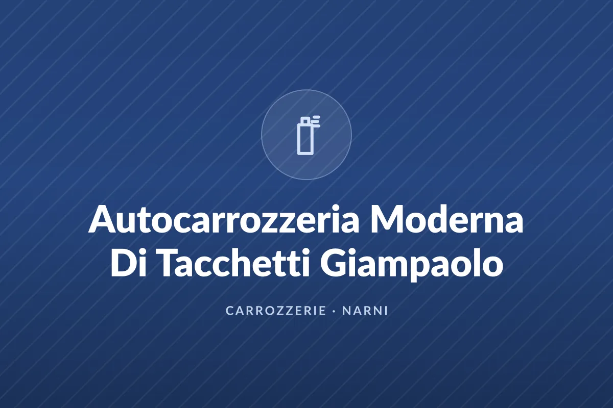 Autocarrozzeria Moderna Di Tacchetti Giampaolo