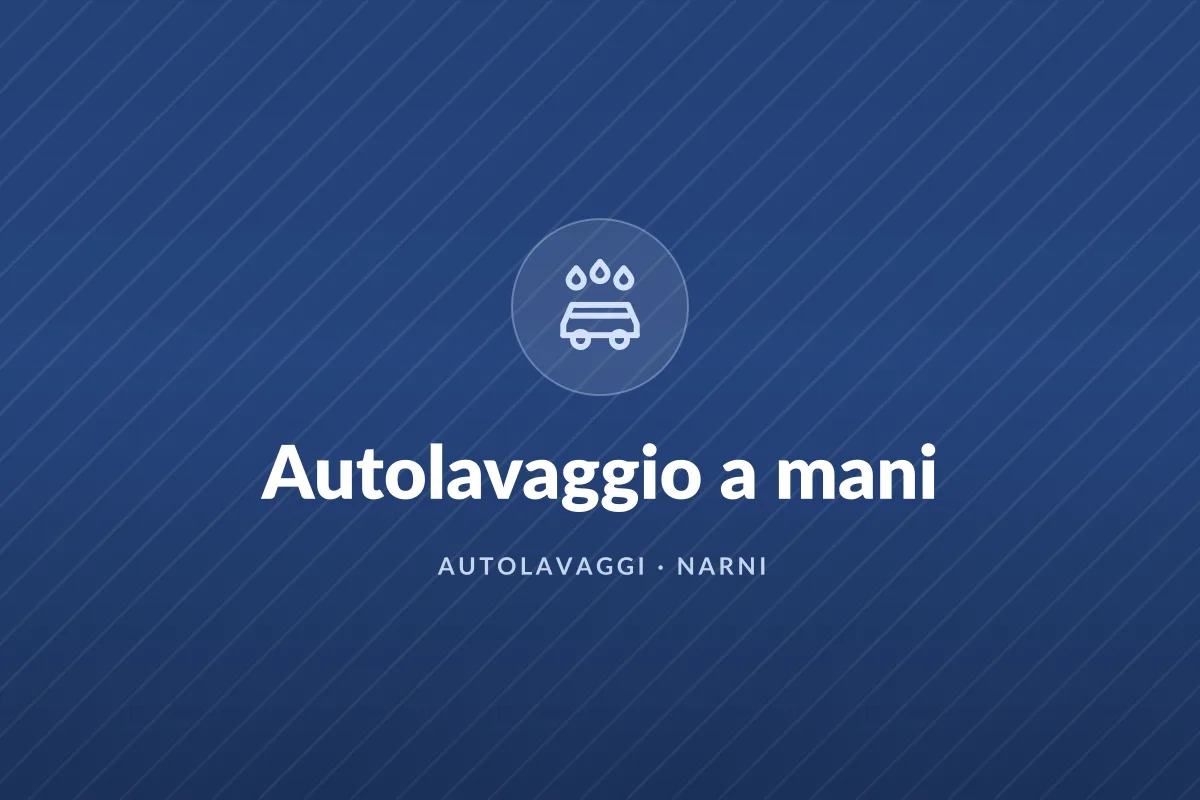 Autolavaggio a mani