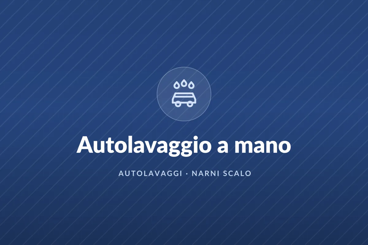 Autolavaggio a mano