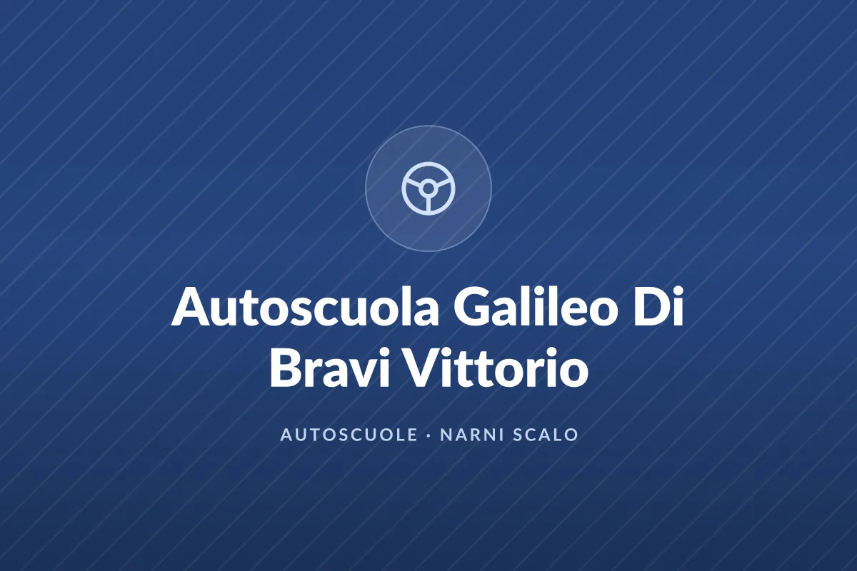 Autoscuola Galileo Di Bravi Vittorio