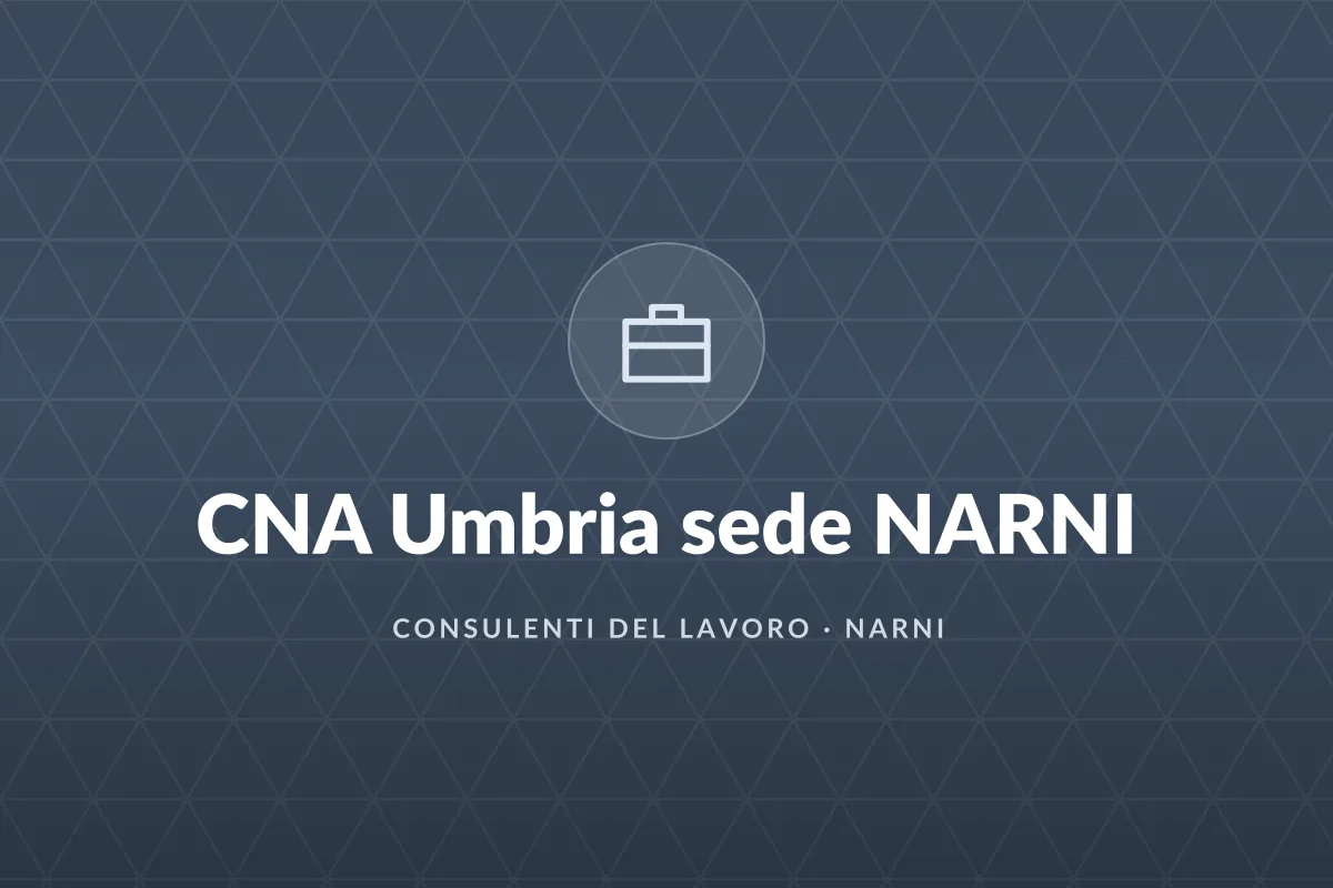 CNA Umbria sede NARNI