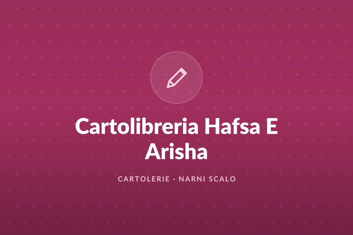 Cartolibreria Hafsa E Arisha