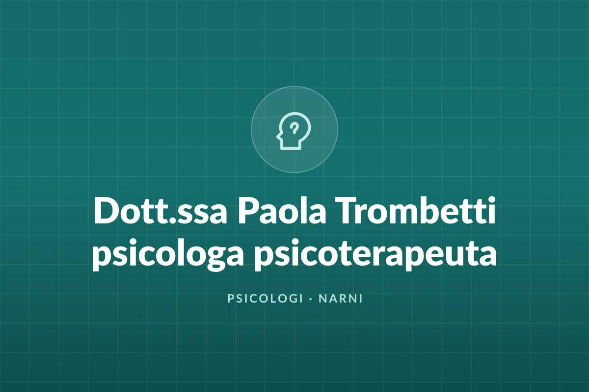 Dott.ssa Paola Trombetti psicologa psicoterapeuta