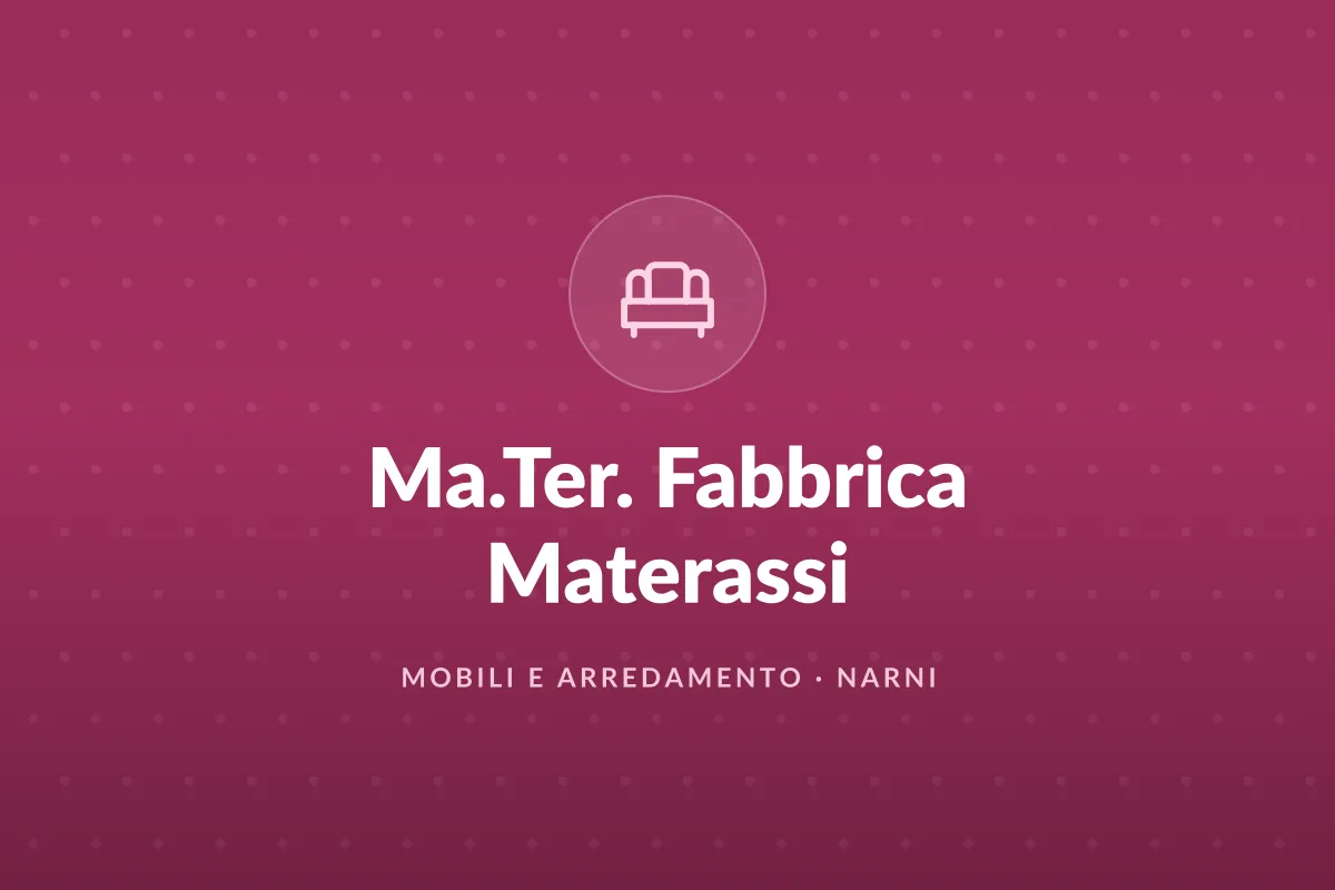 Ma.Ter. Fabbrica Materassi