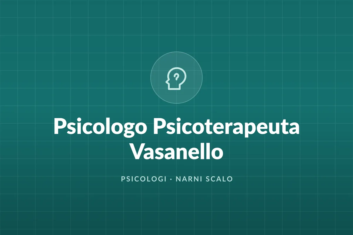 Psicologo Psicoterapeuta Vasanello