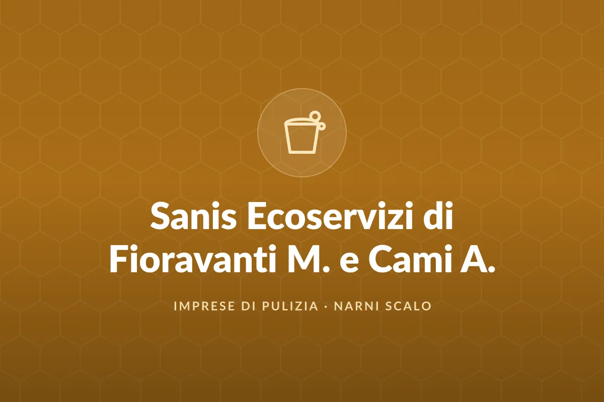 Sanis Ecoservizi di Fioravanti M. e Cami A.