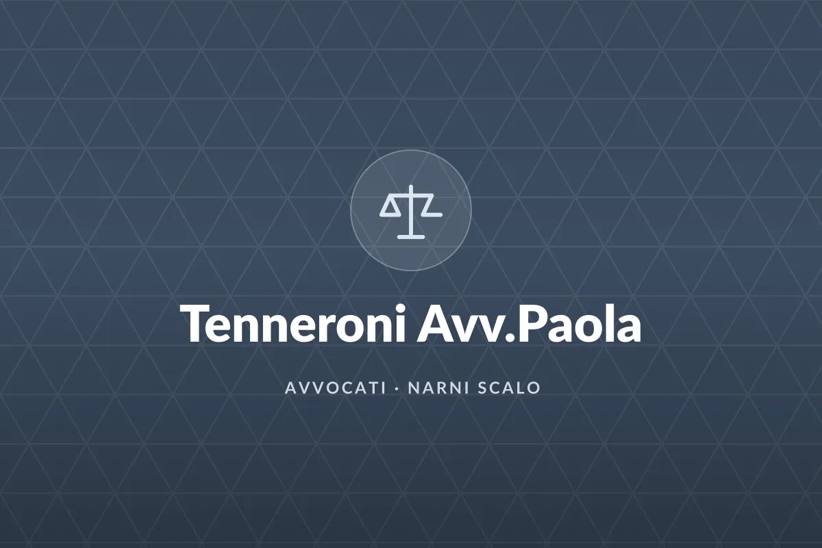 Tenneroni Avv.Paola