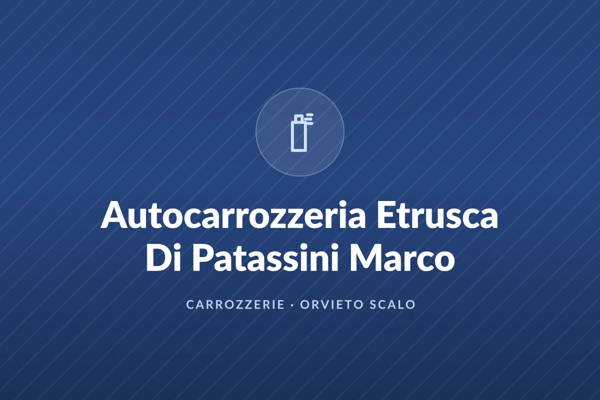 Autocarrozzeria Etrusca Di Patassini Marco