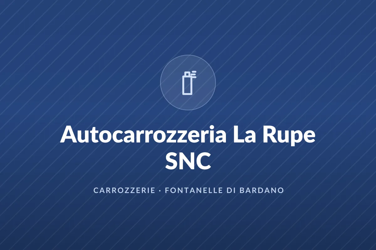 Autocarrozzeria La Rupe SNC
