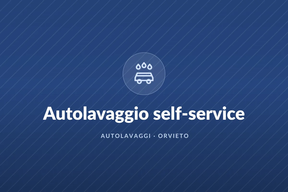 Autolavaggio self-service
