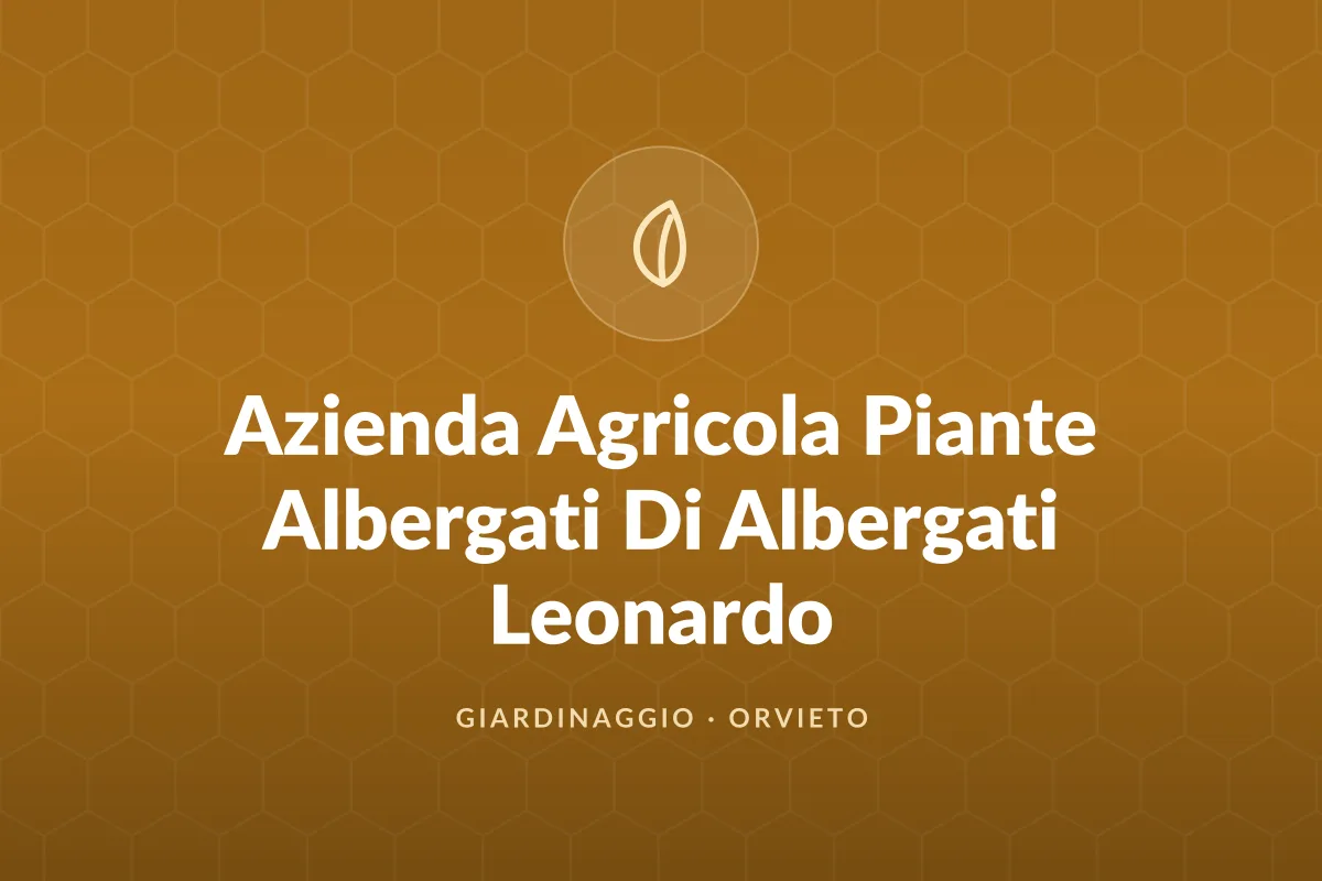 Azienda Agricola Piante Albergati Di Albergati Leonardo