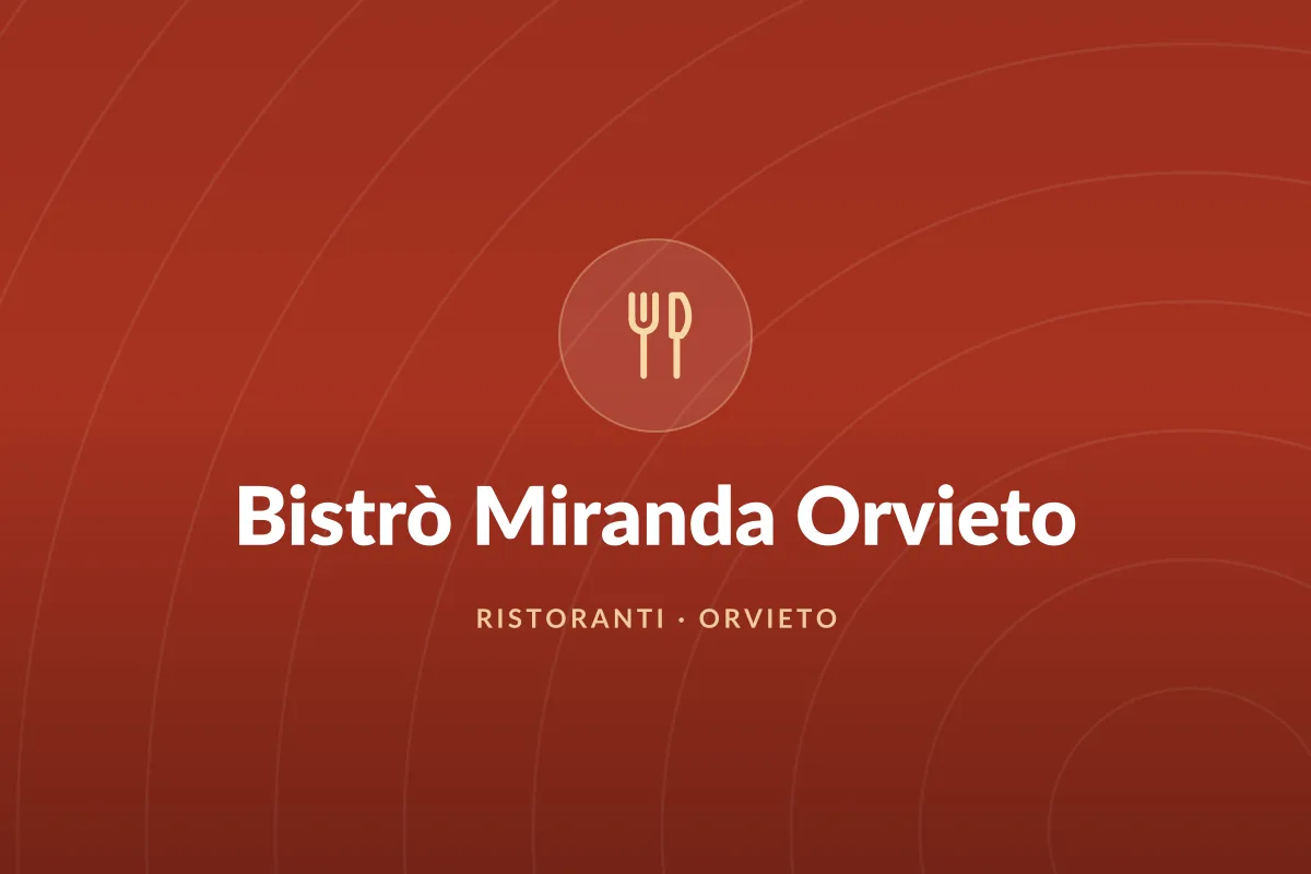 Bistrò Miranda Orvieto
