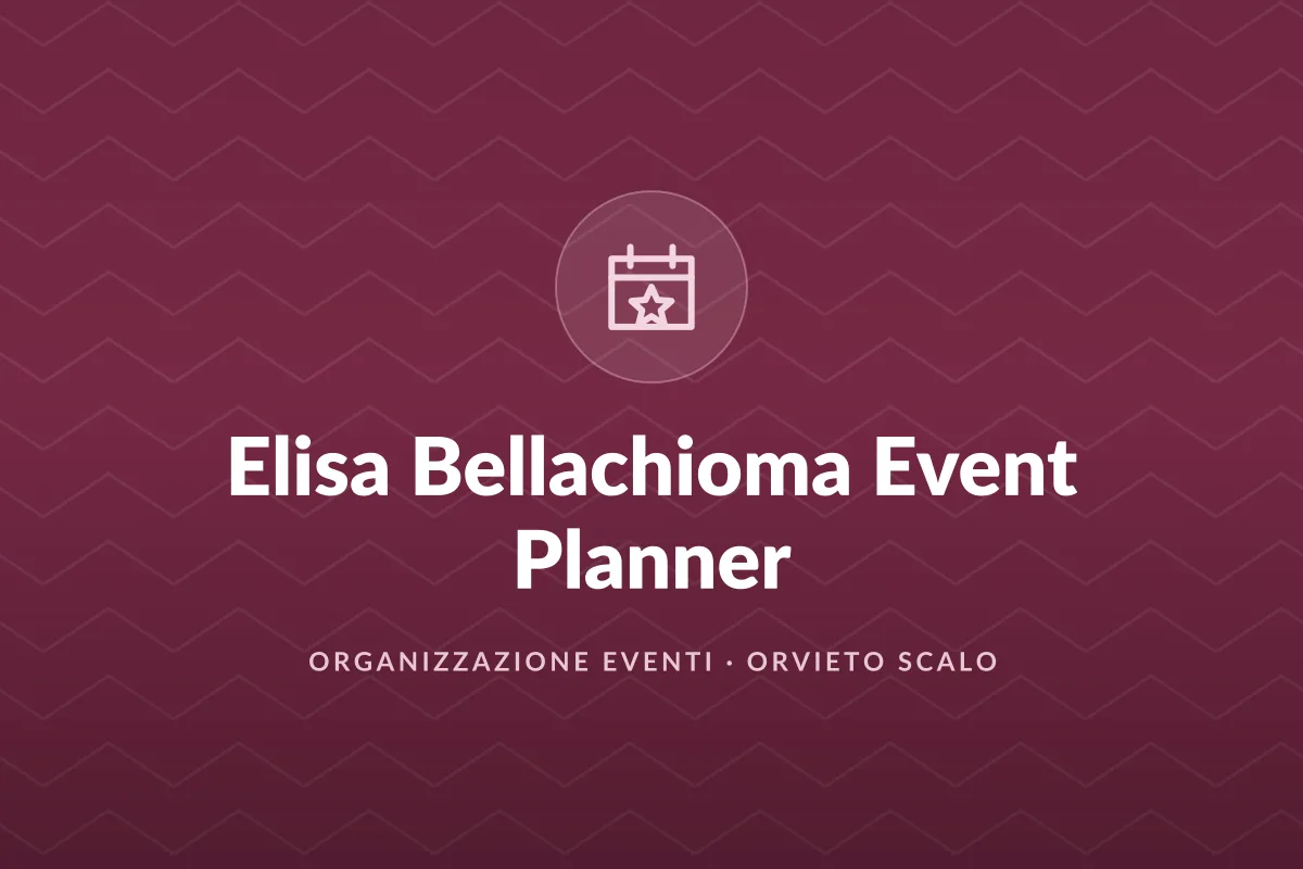Elisa Bellachioma Event Planner