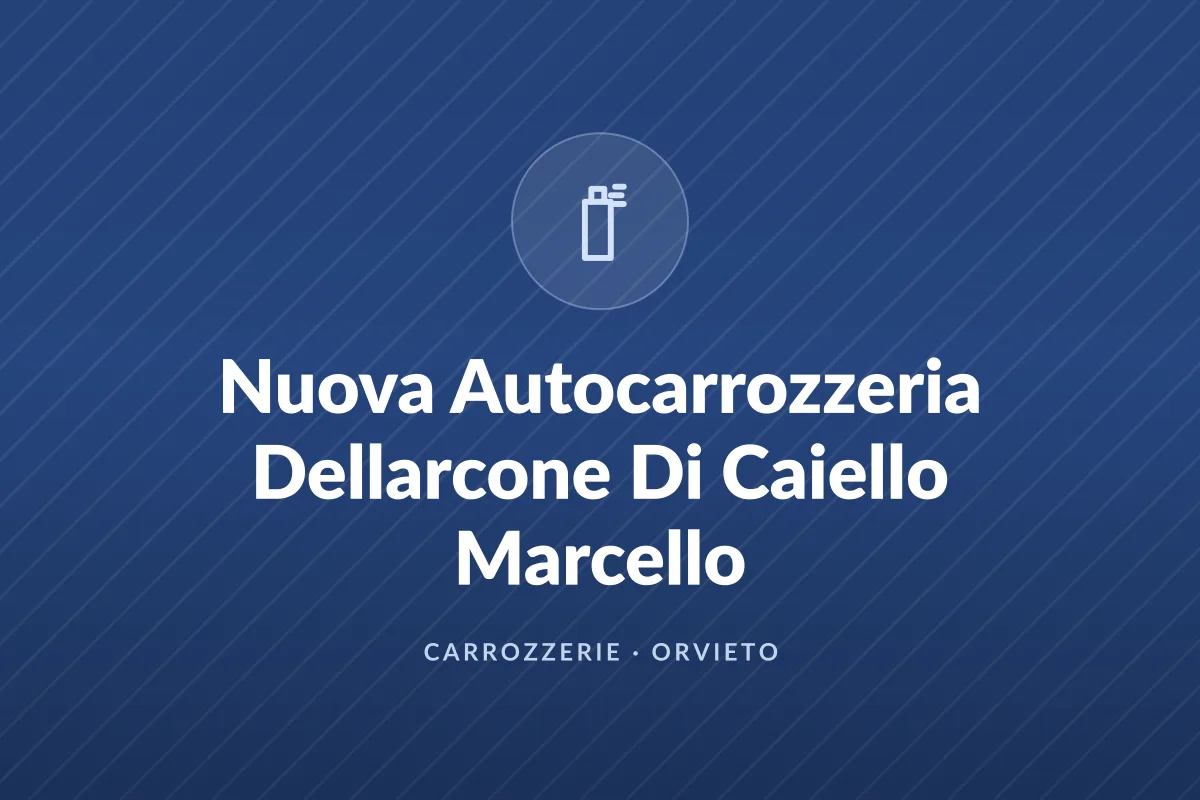 Nuova Autocarrozzeria Dellarcone Di Caiello Marcello