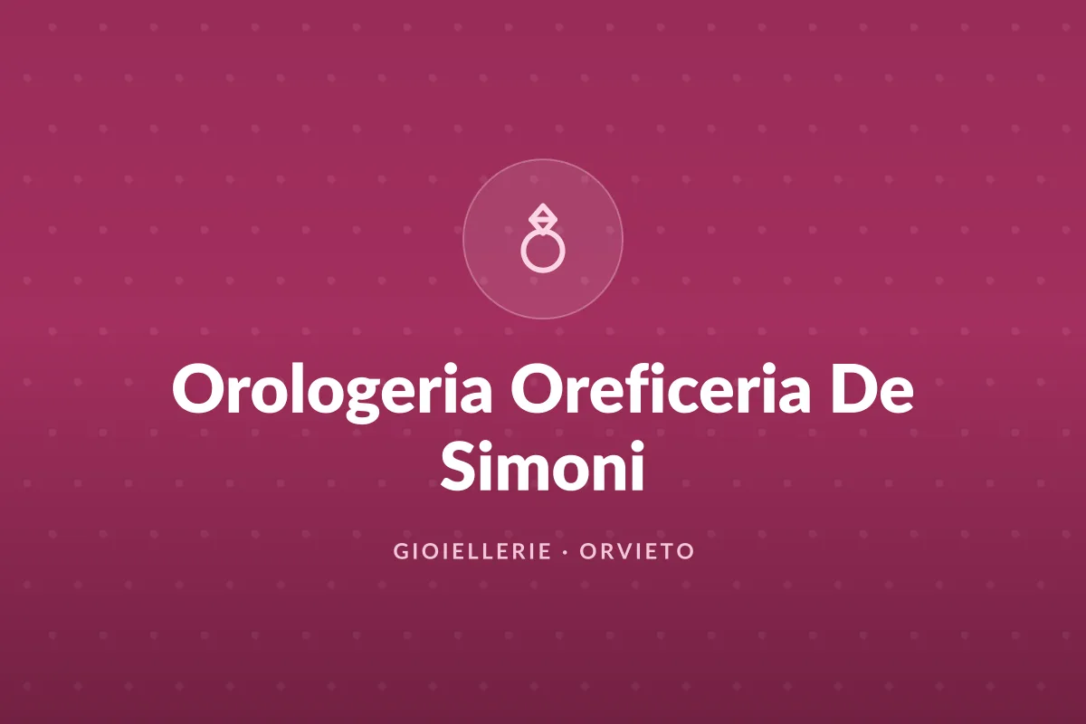 Orologeria Oreficeria De Simoni