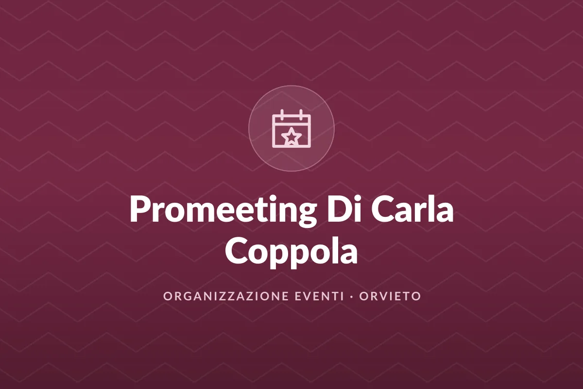 Promeeting Di Carla Coppola